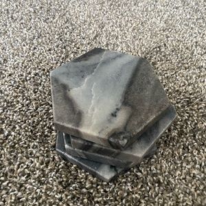 Gray Marble Coaster set of 4